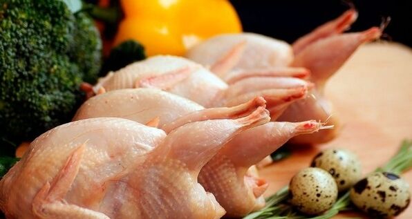 chicken and quail eggs for efficiency