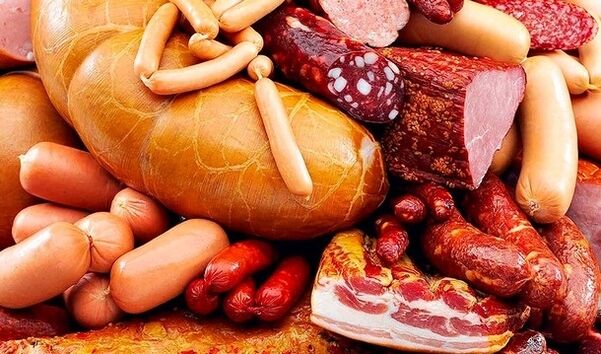 sausage as a product harmful in terms of potency